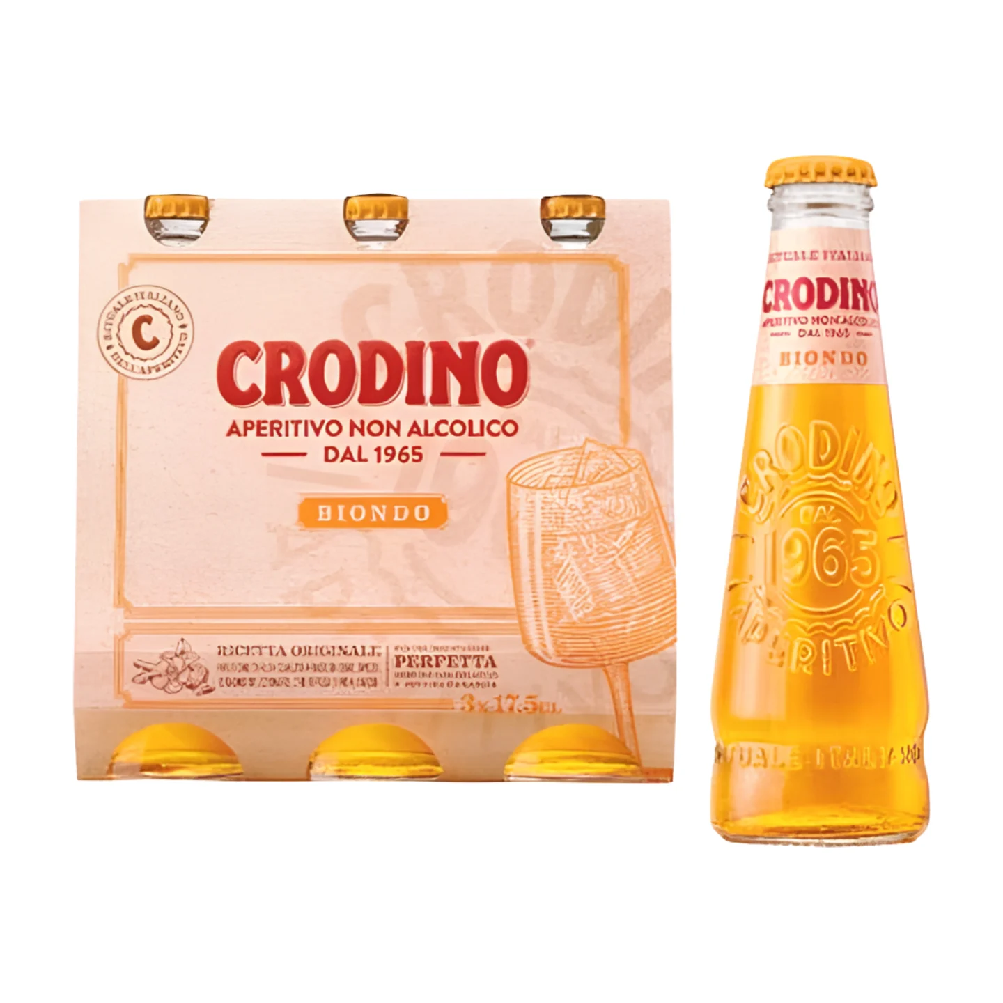 Crodino Bianco Aperativo Alkoholfrei 0.0% Kt 24/0.175L EW