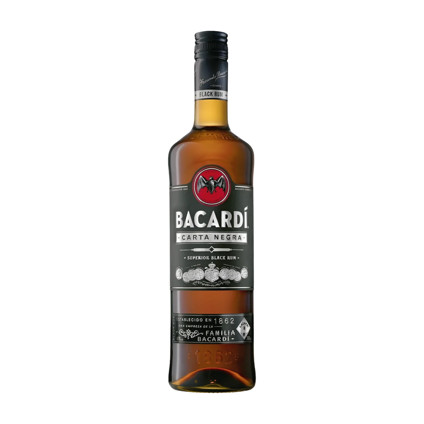 Bacardi Carta Negra Rum 37.5% Vol. 0.7L