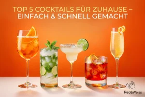 Top 5 Cocktails für Zuhause – einfach & schnell gemacht