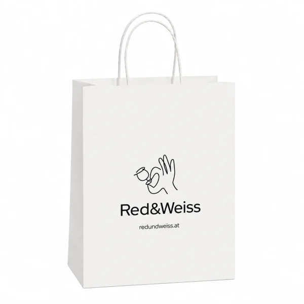 Geschenktasche Klein Red&Weiss für 2 Flaschen