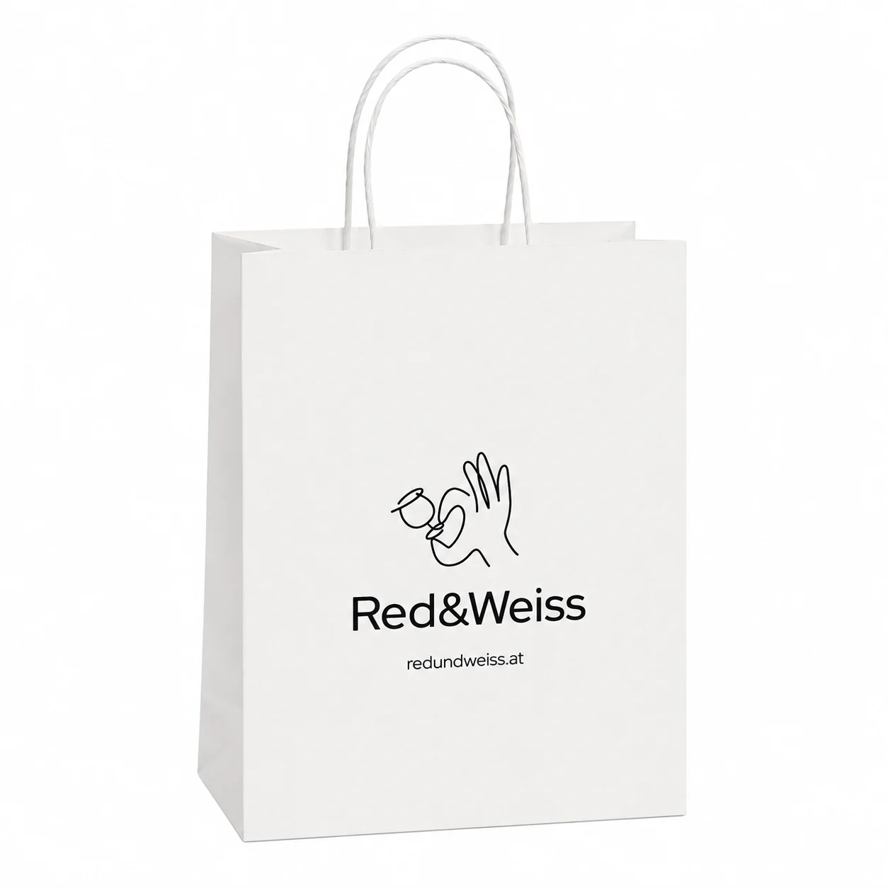 Geschenktasche Klein Red&Weiss für 2 Flaschen